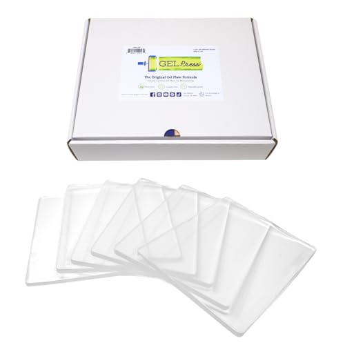 Gel Press Gelli Plate Class Pack - (Size: 8" X 10") - 10802-6PK | 6 Pieces, Value Pack, Gel Printing Plates for Arts & Crafts - size: 8" x 10" 6-pack