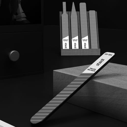 stedi Hobby Model Polishing Tools 4 PCS, Ultimate Precision Files | #10000 Grit Glass Mirror Grinding Tools for Plastic Gundam Models, Wood, Resin-base parts. - style: 4 PCS #10000 Grit Glass Files