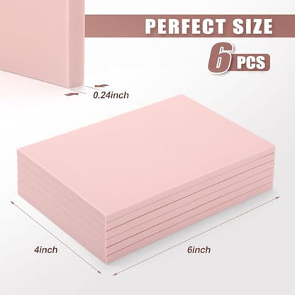 Bobblebro 6 PCS 4"x6" Soft Linoleum Blocks for Printmaking & Stamp Making | Rubber Linocut Block for Stamp Carving, Relief Printing, Handcraft DIY, Journal Decoration and Daily Artistic Practice - style: 4X6-6PCS