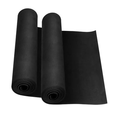 EVA Foam Roll | High Density 85kg/m3 | 2mm Thick | 48"x14" | Ideal for Cosplay, Crafts, DIY Projects (Black 2pcs) - color: Black 2pcs