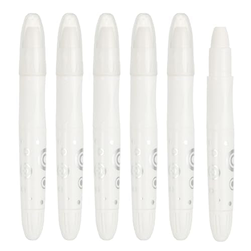 PATIKIL Watercolor Gel Crayon, 6Pcs Washable Twist Crayons for Coloring, Drawing, Painting, White (5.2x0.59) - color: White