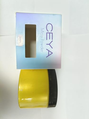 Ceya Mica Powder,5.3oz/150g Lemon Yellow Pearlescent Effect Pigment Powder - color: E-Lemon Yellow