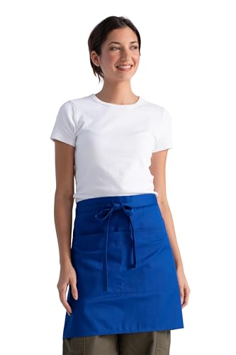 Chef Works Unisex Half Bistro Server Apron - color: Royal