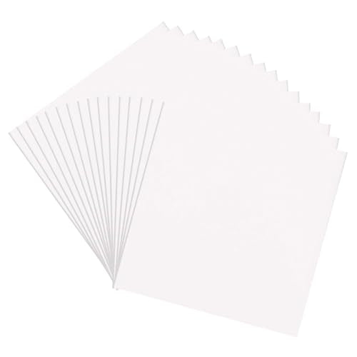 Crafjie 16pcs 6x6 Inch 2mm Self Adhesive Foam Sheets Double Sided 3D Foam Sheets Eva Foam Paper Sheets Mount for Shaker Card Scrapbooking, White - size: 6x6in, 16pcs