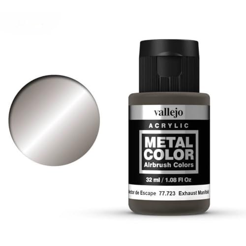 Vallejo - Metal Color | Exhaust Manifold 32 ml (1.08 fl.oz.) | Faithfully Reproduce Different Metallic Finishes - style: Exhaust Manifold 32 ml (1.08 fl.oz.)