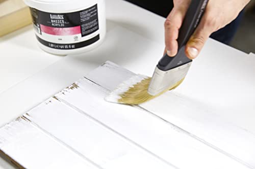 Liquitex BASICS Gesso Surface Prep Medium, 250ml (8.4-oz) Tube, White | Matte white, opaque finish. Creates the ideal absorbency, stiffness and adhesion for paint. - style: 8.4-oz