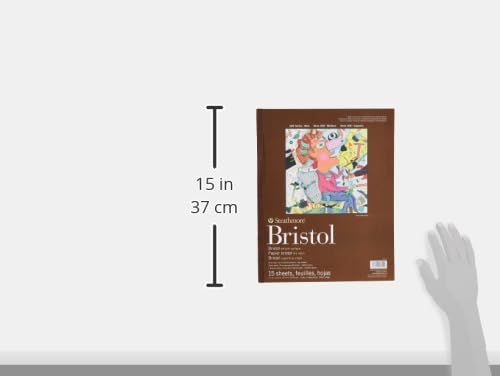 Strathmore 400 Series Bristol, 2-Ply Vellum, 11"x14" Tape Bound, 15 Sheets - color: White, size: 11x14