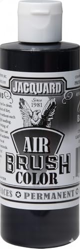 Jacquard Airbrush Color 4Oz Opaque Black - color: Opaque Black, size: 4 Fl Oz (Pack of 1)