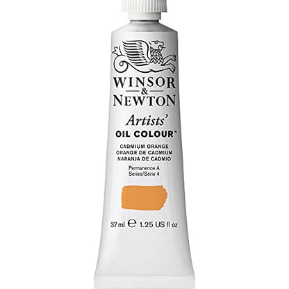 Winsor & Newton Artists' Oil Paint, 37ml Tube, Cadmium Orange - color: Cadmium Orange, style: 1.25-oz Tube