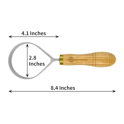Wood Carving Scorp Knife. Round Carving Tool for Spoons, Bowls and Cups. Wood Carvers Rounded Hook Knife Spoon carving knife. (Large scorp) - style: Large scorp