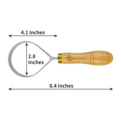 Wood Carving Scorp Knife. Round Carving Tool for Spoons, Bowls and Cups. Wood Carvers Rounded Hook Knife Spoon carving knife. (Large scorp) - style: Large scorp