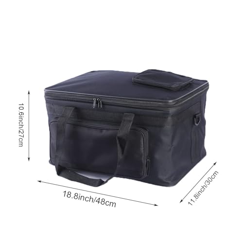 Art Supplies Organizer Bag Art Craft Tool Storage Tote Bag Art Supplies Carrying Bag Case Artist Travel Carrier Bag Waterproof Paint Box Case Foldable For Drawing Sketch Painting Large Capacity - color: black & rectangle top bag