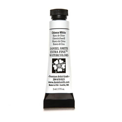 Daniel Smith Extra Fine Watercolor Paint, 5ml Tube, Chinese White, 284610023 - color: Chinese White