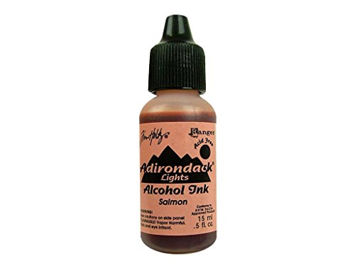 Alcohol Inks and Accessories Adirondack Lights Salmon Alcohol Ink, - size: 0.5 fl oz, style: Lights Salmon Alcohol Ink
