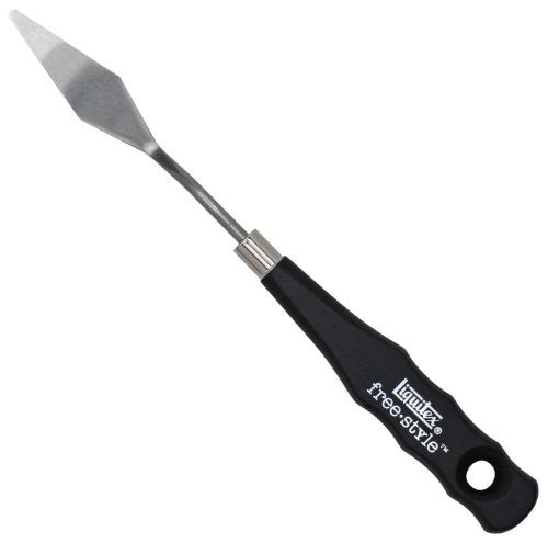 Liquitex Professional Freestyle Small Painting Knife, No. 1 | Rustproof Stainless Steel Knife Blade, Non-Slip Ergonomic Handle for Grip, Riveted Handle for Durability - size: Small, style: No. 1