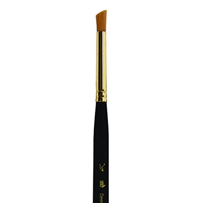 Princeton Mini-Detailer Deerft Brush, Synthetic, Short Handle, Size 1/4 inch, 1 Count - color: Black, size: 1/4
