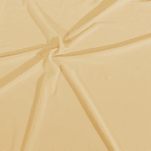 Manyshofu Cream Mesh Fabric by The Yard 4-Way Stretch, 60 Wide (1 Yard) - color: Cream, size: 1 Yard