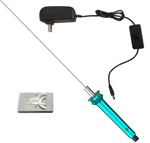 Hot Wire Pen, Electric Hot Wire Cutter Pen 25cm, Styrofoam Cutting Hot Pen Hot Wire Cutting Pen for Amateur DIY Heat Cutting Engraving Pen, Art Making, Foam Carving (blue, 250mm) - size: 250mm