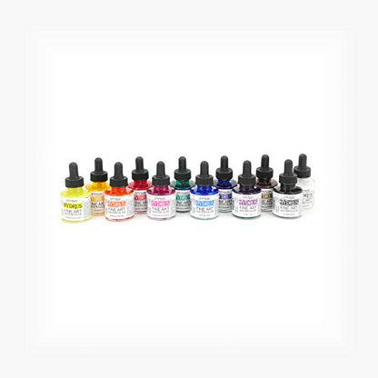 Dr. Ph. Martin's Hydrus Fine Art Watercolor (Set 1) Watercolor Set, 1.0 oz, Set 1 Colors, 1 Set of 12 Bottles