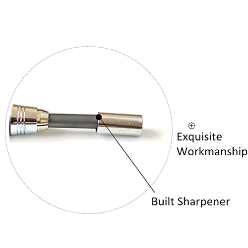 5.6mm Lead Holder Sketching Mechanical Pencil Retractable Drawing Charcoal Pencil Automatic Wooden Sketch Pencil with Gift Box for Artists Beginners Engineers Graphing Crafting School Art Supplies - color: 5.6mm Burlywood Mechanical Pencil with Gift Box