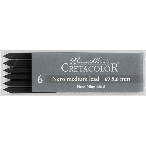 Cretacolor Nero Charcoal Oil Drawing Sticks, Nero Drawing Lead (oily) #2 Medium - style: Nero Medium