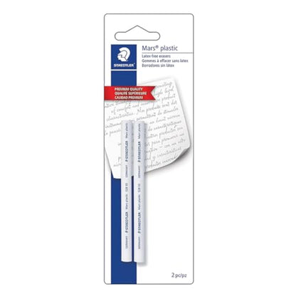 STAEDTLER Mars Plastic Eraser Refills - 18 Pack, 36 Count | Latex-Free Erasers, Replacements for Refillable Holder, Home, School & Office, White - style: 18 Pack - 2 Eraser Refills / Pack