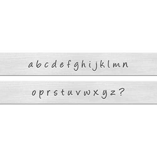 ImpressArt - Basic Bridgette Lowercase 3mm Letter Set for Metal Stamping, Handmade Jewelry & Craft Projects - color: Bridgette (3mm), size: Lowercase