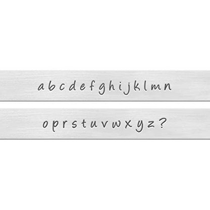 ImpressArt - Basic Bridgette Lowercase 3mm Letter Set for Metal Stamping, Handmade Jewelry & Craft Projects - color: Bridgette (3mm), size: Lowercase