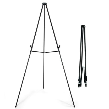 70" Adjustable Aluminum Display Easel Stand, Holds 20 lbs | Versatile Tripod Easel for Artistic Presentations, Lightweight and Sturdy for Art Shows, Exhibitions, and Studios - style: 1 Pack