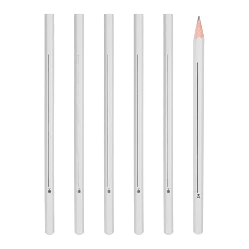 PATIKIL HB Graphite Pencils for Drawing, 6Pcs Sketching Pencils Wood Art Supplies Set Hexagonal Pen Break-Resistant Lead for Painting Sketching Artist Design - style: HB