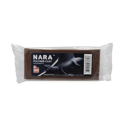 NARA Polymer Baking Clay, 1 Color, 1 Block, 454g (1 lb.) (Chocolate Brown) - color: Chocolate Brown
