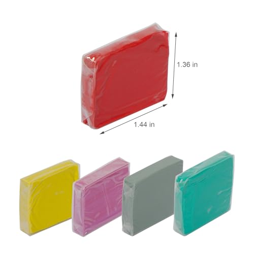 Kneaded Eraser， Kneaded Erasers for Artists，Art Eraser，for Sketching, Painting, Sketches, and Drawings, Brighten (Red, 1.44 x 1.36 x 0.31 inch)