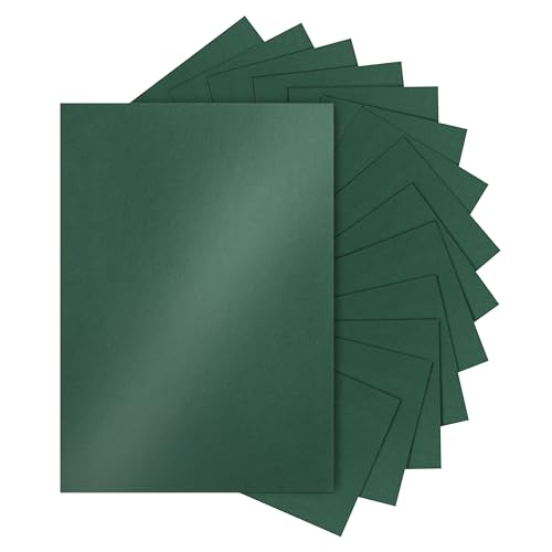 Silunkia 28 Sheets Christmas Green Shimmer Cardstock 8.5 x 11 Paper 92lb | Premium Craft Paper Card Stock for DIY Cards Making, Anniversaries, Wedding Invitations, Greeting Cards - color: Green, size: 28 Sheets