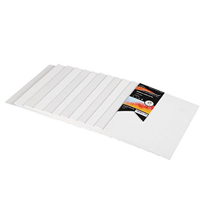 CONDA Canvas Board 8 x 10 inch, 24 Pack Canvases for Painting, 100% Cotton Canvas for Drawing, Gesso Primed Acid-Free, Artist Canvas Panels for Acrylic, Pouring & Oil Painting