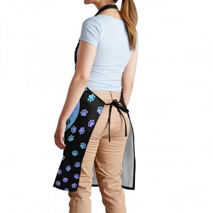 Giwawa Unisex Adult Apron Waterproof Stain Resistant Kitchen Cooking Apron with 2 Pockets for BBQ Grill Painting - color: Dog Grooming