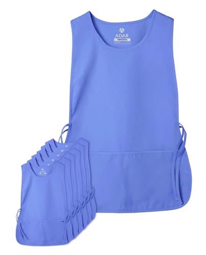 Adar Universal Cobbler Apron 6 Pack - Unisex Cobbler Apron - color: Ceil Blue, size: X-Large