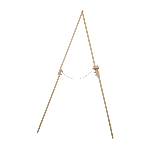 Studio Designs Wood A-Frame Tripod Display Easel Stand – Adjustable Wooden Art Stand for Canvas, Painting, Signage, Posters, Wedding Décor & Event Displays, Natural