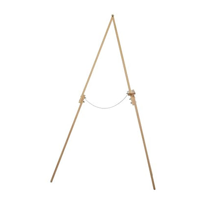 Studio Designs Wood A-Frame Tripod Display Easel Stand – Adjustable Wooden Art Stand for Canvas, Painting, Signage, Posters, Wedding Décor & Event Displays, Natural