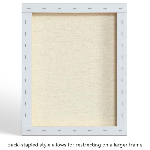 PHOENIX 16x20 Inch 2 Pack Gallery Canvas - 1.5 in Thick Large Canvases for Painting - Deep Edge 100% Cotton 11 Oz. Gesso Primed White Blank Professional Canvas Oil & Acrylic Paints - size: 16"x20", style: Gallery