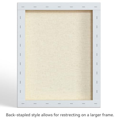PHOENIX 16x20 Inch 2 Pack Gallery Canvas - 1.5 in Thick Large Canvases for Painting - Deep Edge 100% Cotton 11 Oz. Gesso Primed White Blank Professional Canvas Oil & Acrylic Paints - size: 16"x20", style: Gallery