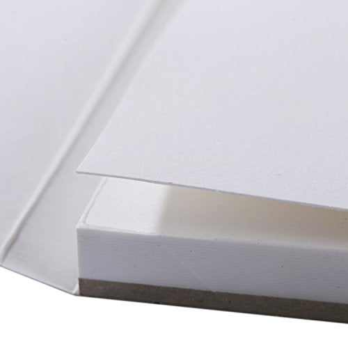 MEEDEN Watercolour Paper Block, 300gsm Smooth Surface Cotton Watercolour Paper Pad, Hot Pressed, 20 Sheets for Painting & Drawing, Wet, Mixed Media, 18×12.5 cm - color: Hot Press, size: 5×7"