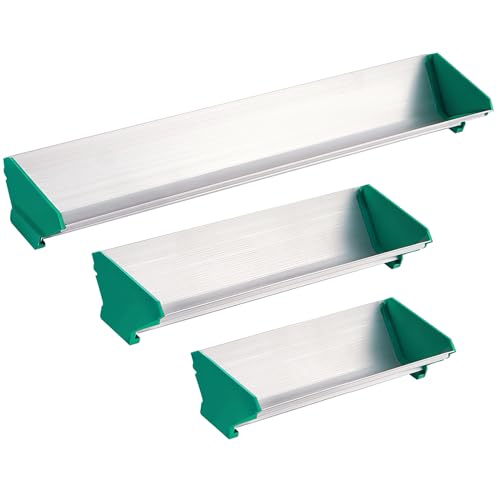 Zonon 3 Pcs Dual Edge Aluminum Emulsion Scoop Coater for Silk Screen Printing Coating Tool 8'' 10'' 16'', Screen Printing Supplies, 3 Sizes