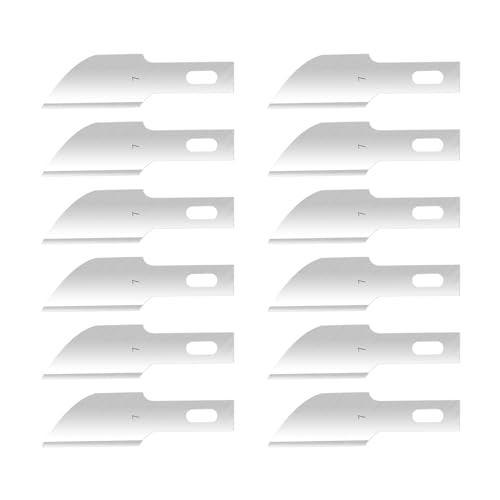 120 Pcs Exacto Knife Blades, #7 High Carbon Steel Hobby Knife Blade Refills Hobby Knife Replacement Blades for Craft, Scrapbooking, Stencil - size: #7