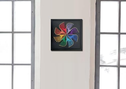 THOUDONER DIY 3D String Art Crafts Kit for Adults Beginner Unique Gift,Windmill(11.8inch*11.8inch).