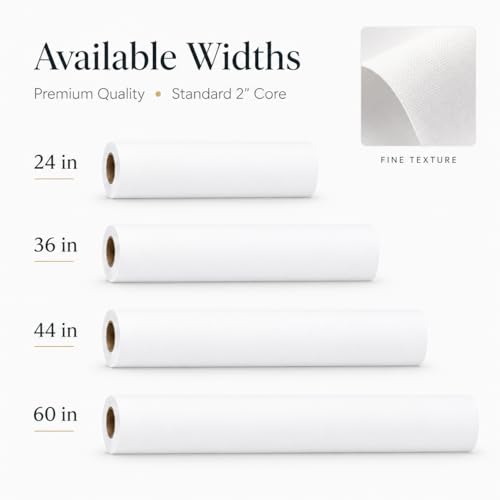 Premium Polyester Matte Canvas Roll, Quick Dry, Wide Format Inkjet Printer Compatible, Perfect for Fine Art, Photography, Giclée Printing, Archival Quality Prints. (24"x100' 290gsm Polyester) - color: Premium Polyester, 290 GSM, size: 24 in x 100ft