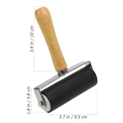 Ciieeo 2pcs Rubber Printmaking Roller Ink Roller Tool for Block Printing Stamping Scrapbooking Wallpaper and Glue Spreading 5.82 X 4.80 X 1.37 in