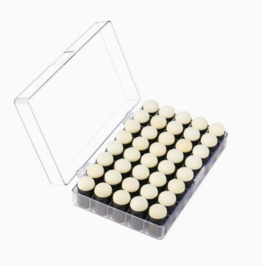 40 Pieces Sponge Daubers W/Storage Case Fits Over The Finger and Makes Blending Accuracy Easier - Great for Applying Ink, Chalk, Paint, and More to Your Projects