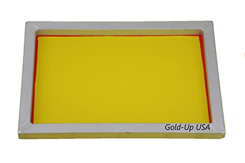 Aluminum Screen Printing Screens, Size 10 x 14 Inch Pre-Stretched Silk Screen Frame (200 Yellow Mesh) - size: 200 Yellow Mesh