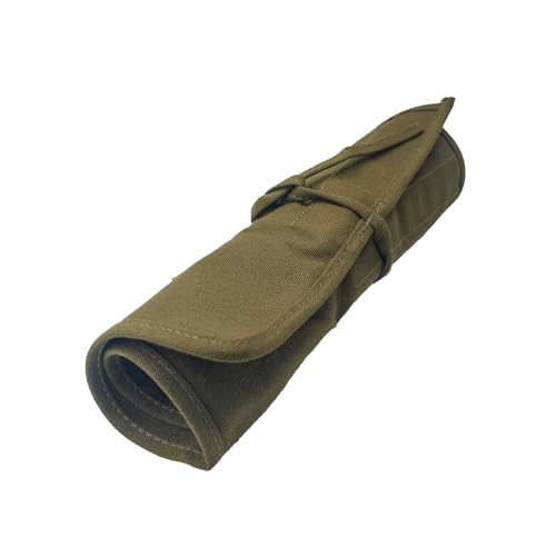 22 Slot Roll-Up Canvas Paint Brush Holder, Portable Brush Organizer Travel Case for Acrylic Oil Watercolor Artist Brushes Pens Tools (Army Green) - color: Army Green, size: 22 Slot