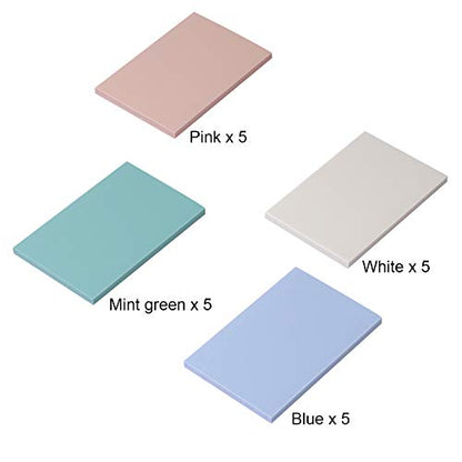 ZOENHOU 20 PCS 4 x 6 Inch Soft Rubber Stamp Carving Blocks, Colorful Linoleum Blocks for Linocut Printmaking, Stamp Making Craft Supplies - color: Multicolor